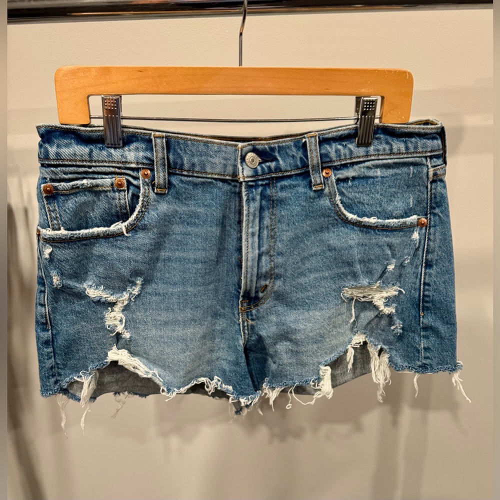 Abercrombie & Fitch Mid Rise Jean Shorts